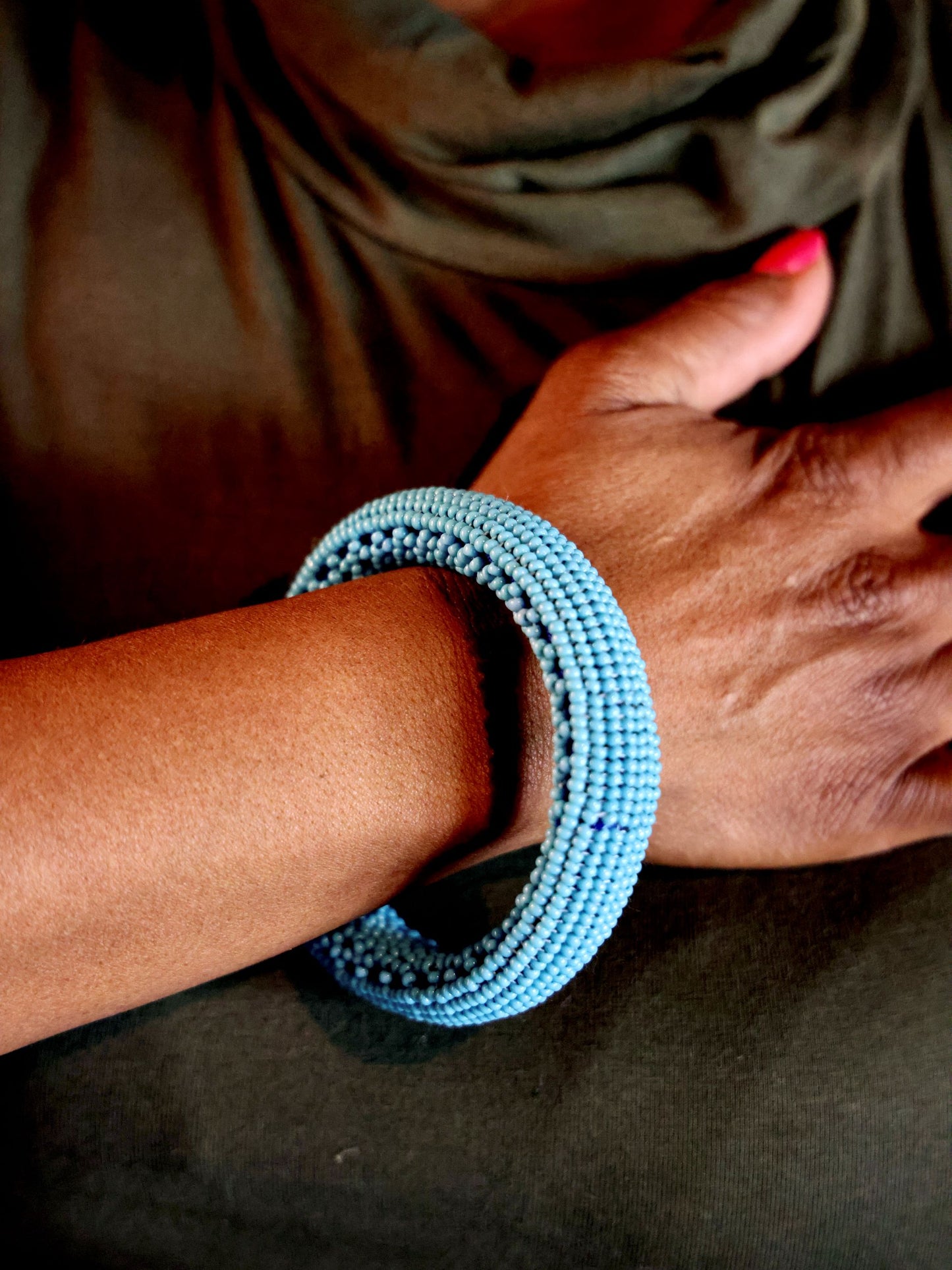 Powder Blue Serenity Bangle