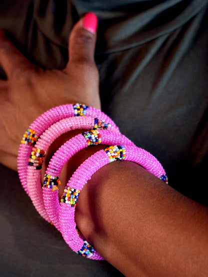 All-in-pink bangle