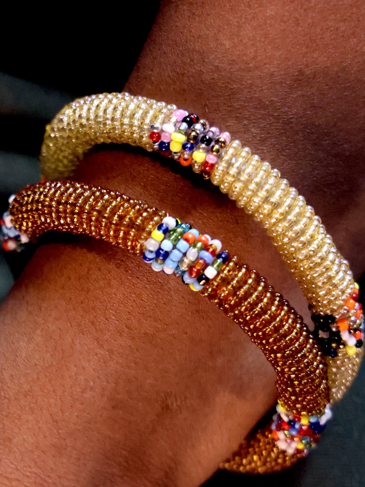 Golden Speckled bangles