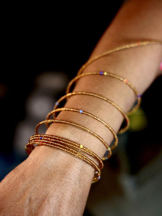 Golden Speckled bangles