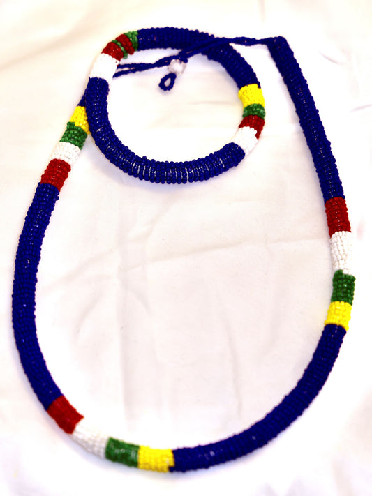 Sapphire Sky Beaded Necklace