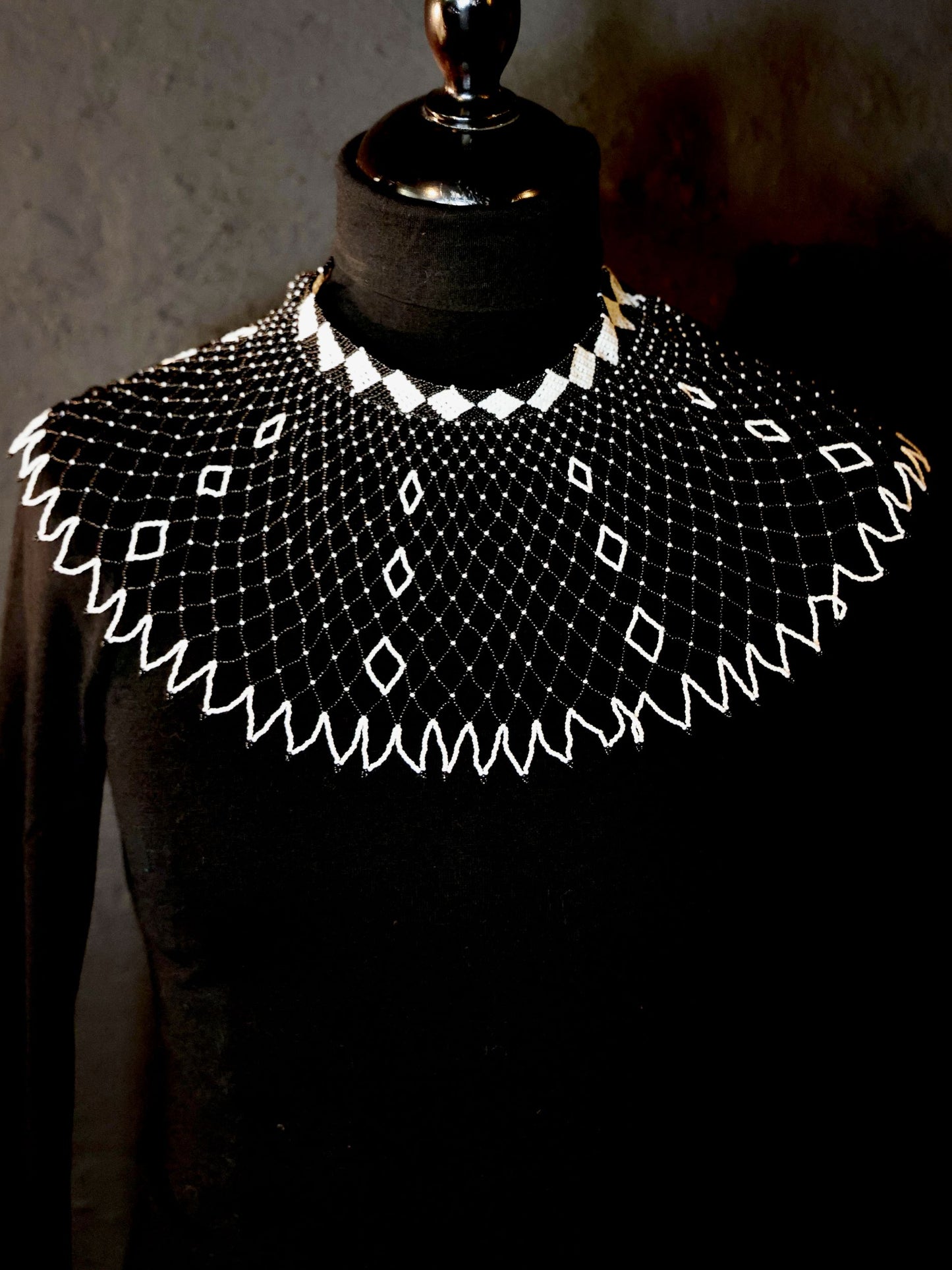 Monochrome Majesty Collar Necklace