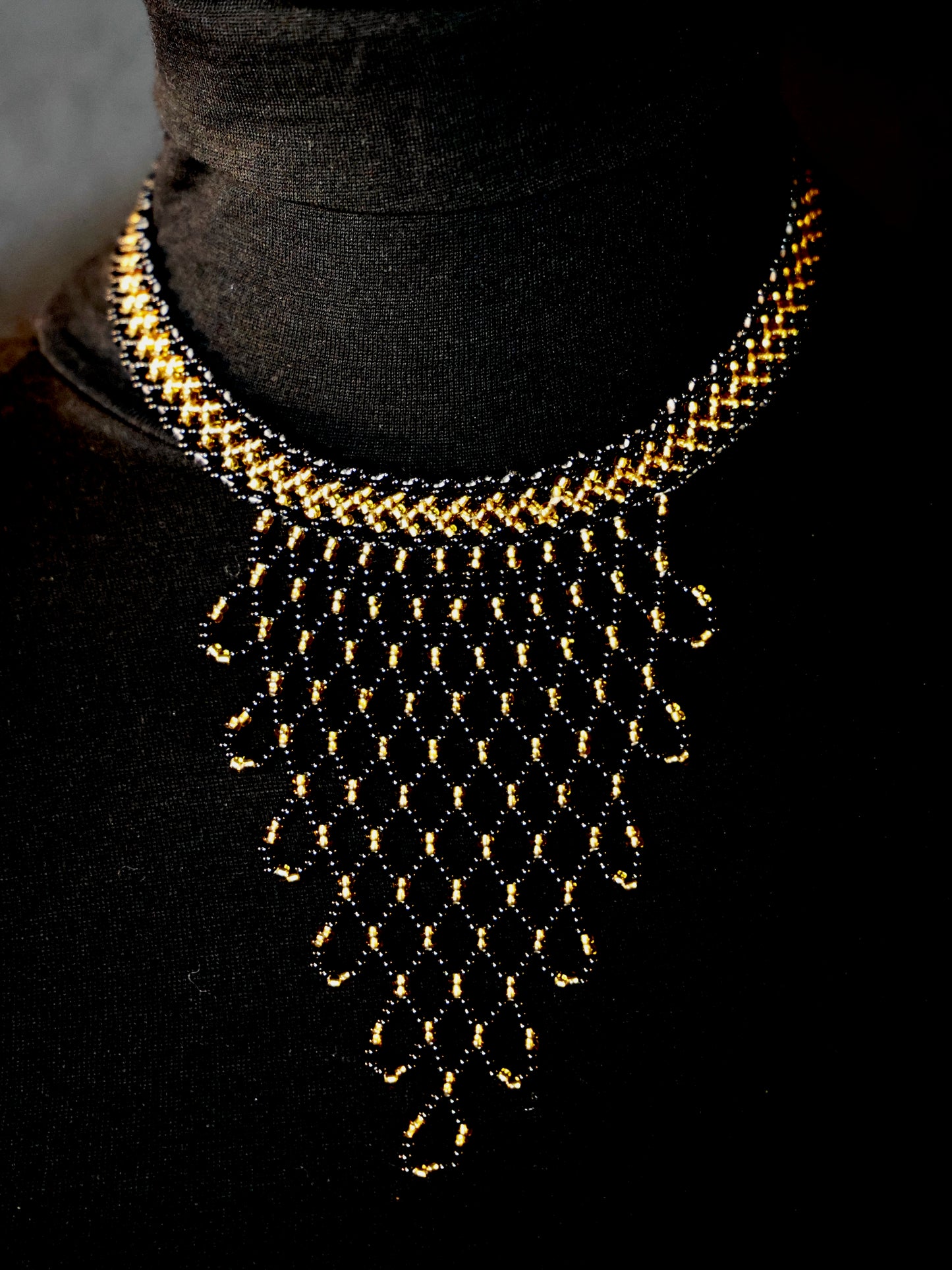 Gilded Mesh Choker