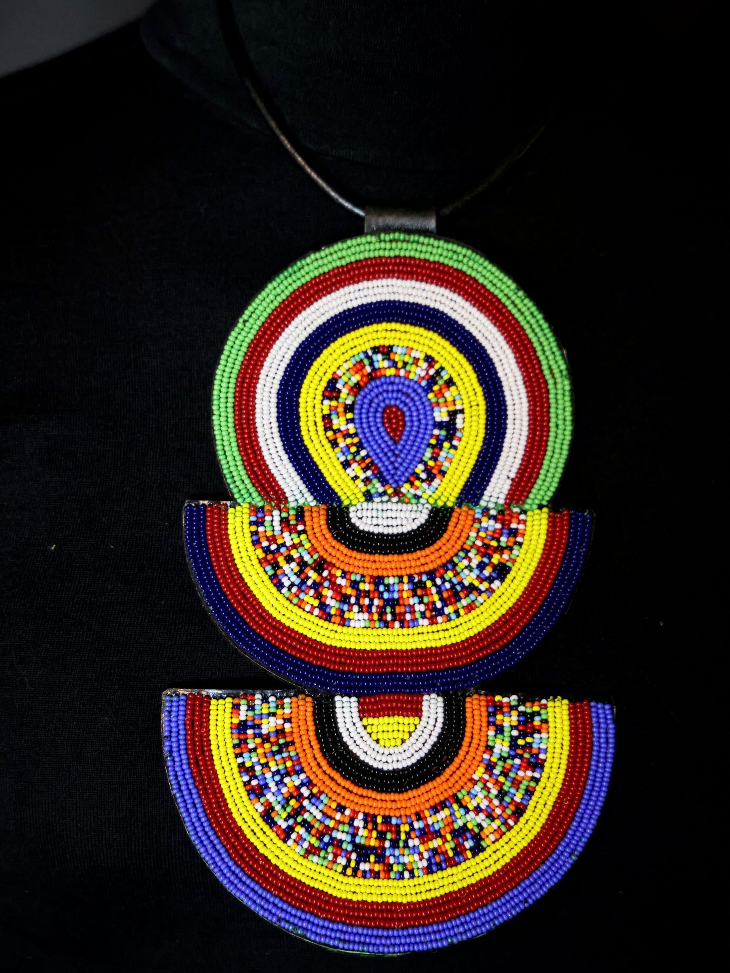 Rainbow Crescent Fusion Necklace